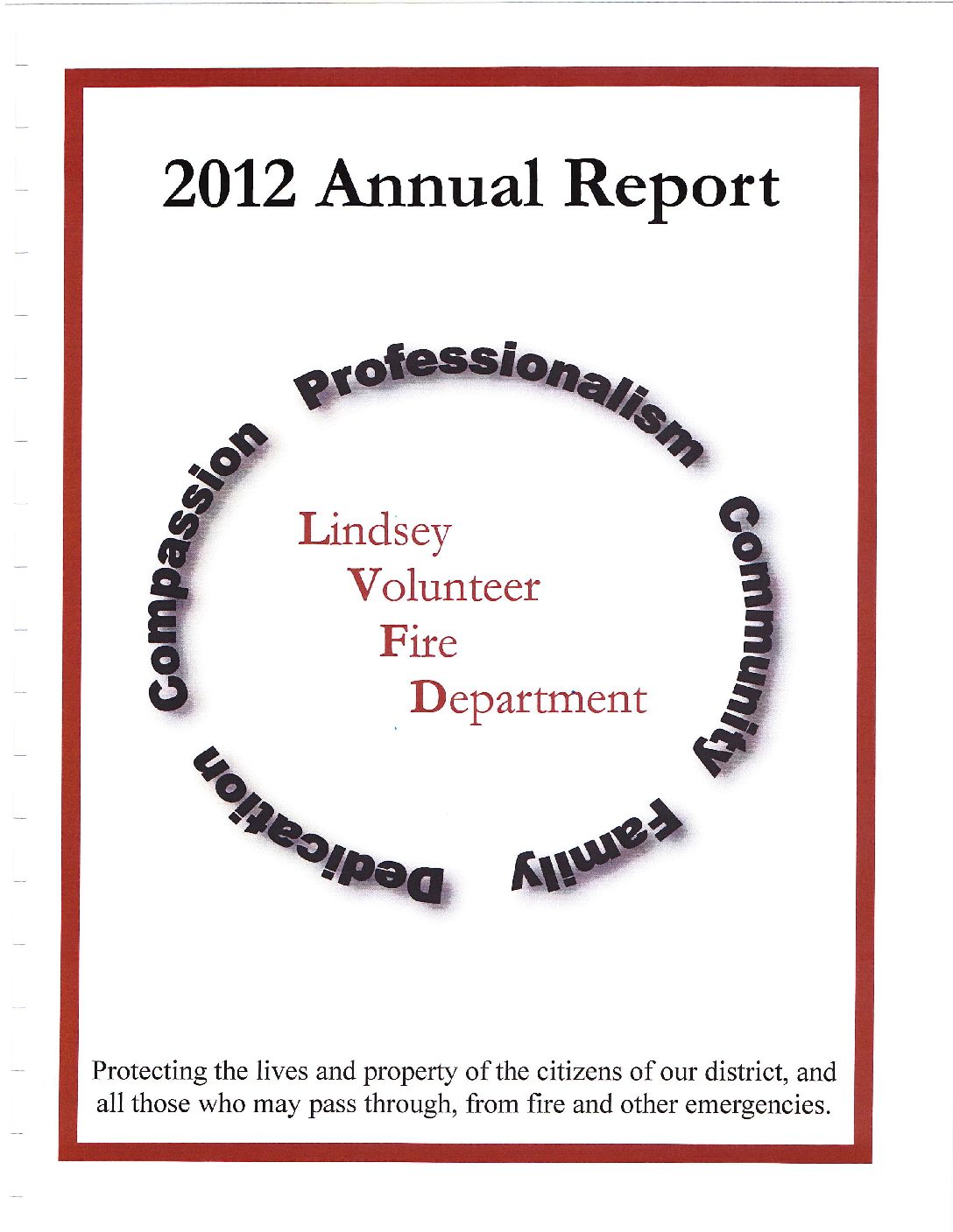 LVFD Annual Report Cover
